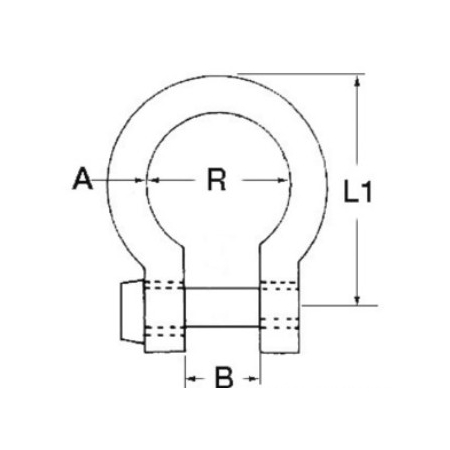 Szekla Ze Stali Nierdzewnej AISI 316 Omega 5 mm Osculati 08.421.05 - 10szt